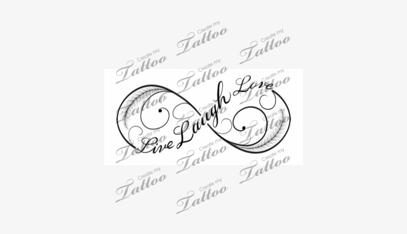 Live Laugh Love Infinity Tattoo - Sisters Infinity Symbol, transparent png
