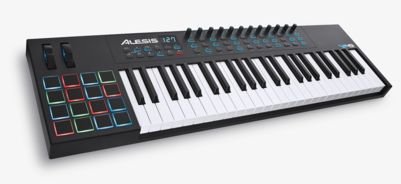Alesis Vi49 Advanced 49-key Usb/midi Keyboard Controller - Alesis Vi49 Advanced 49-key Usb Midi Keyboard Controller, transparent png