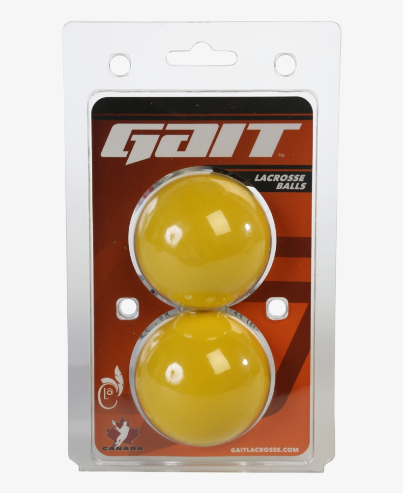 Gait Lacrosse Yellow Lax Ball 2pk - Chocolate, transparent png