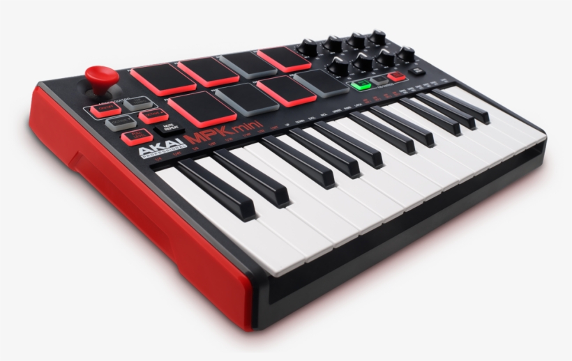 Akai Mpk Mini Mk2 - Akai Pro Mpk Mini 25-key Ultra-portable Usb Midi Keyboard, transparent png