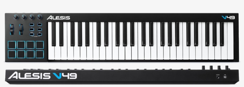 Key Usb-midi Keyboard Controller - Alesis V49 Midi Keyboard, transparent png
