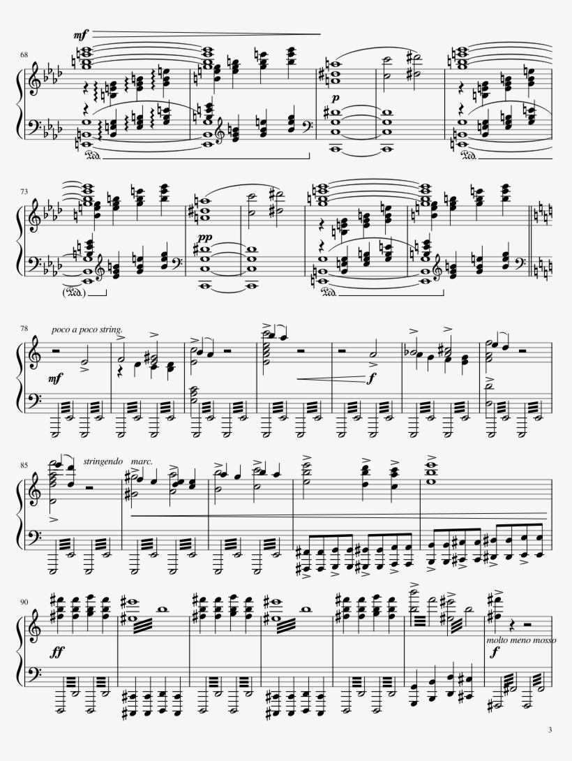 Roméo Et Juliette Ouverture-fantaisie Sheet Music Composed - Tchaikovsky Romeo And Juliet Piano, transparent png