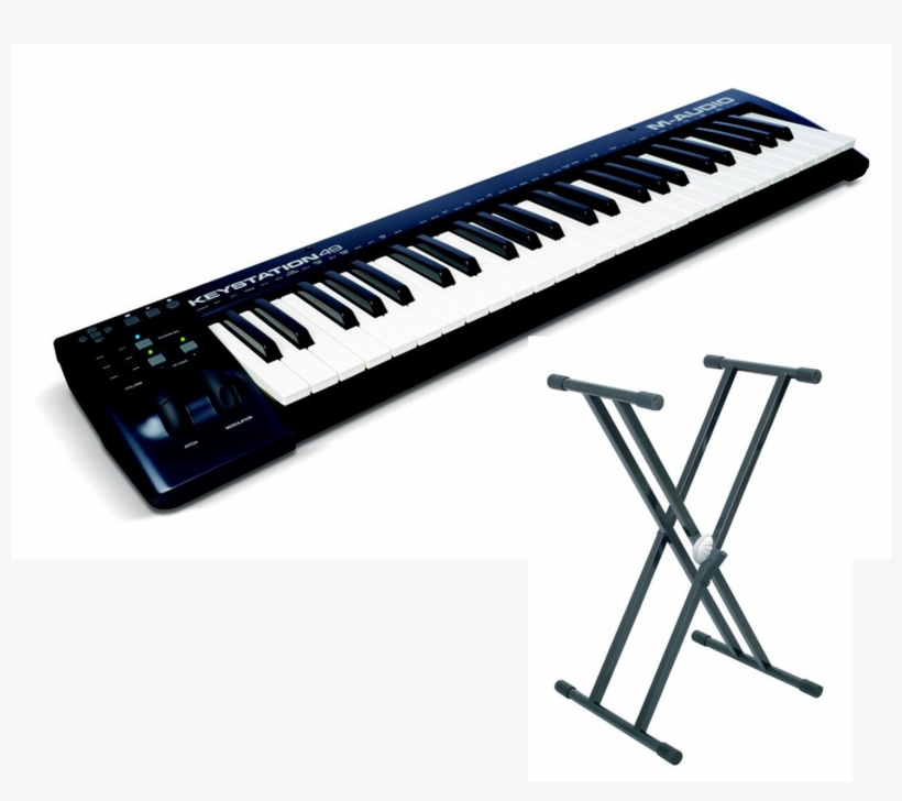 Buy Audio Keystation Usb Midi Keyboard Bundle Incl - Proel Spl250 Professional Single Tier Keyboard Stand, transparent png