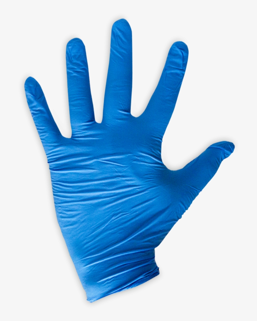 Blue Lifeguard Nitrile Food Gloves - Waving Hand Gif Transparent, transparent png