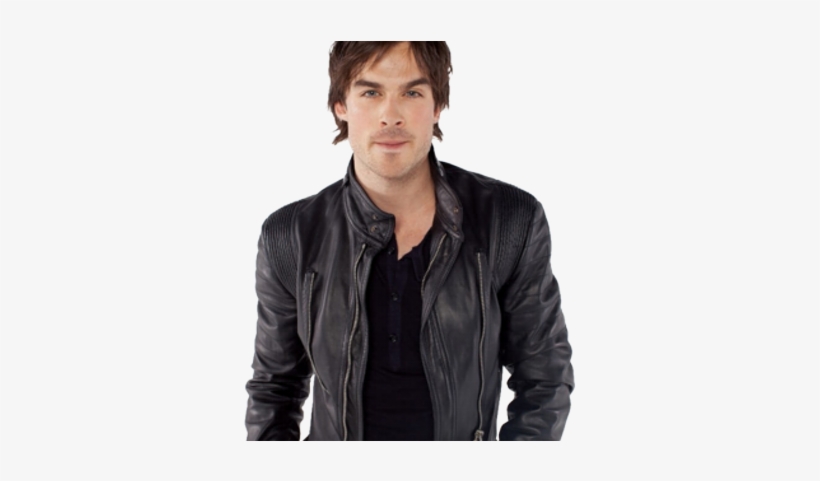 Damon Salvatore - Damon Salvatore Leather Jacket, transparent png