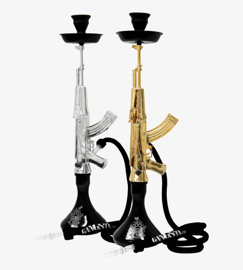 “shooter” By Gangsta Hookah H - Shisha Ak 47 Gold, transparent png