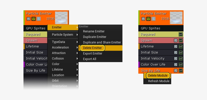 Deleting Emitters And Modules - Portable Network Graphics, transparent png