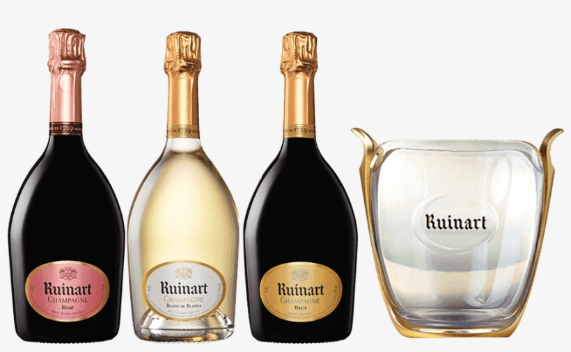 Ruinart Non Vintage Triple Pack With Ice Bucket Png - Ruinart Rose Nv Gift Boxed, transparent png