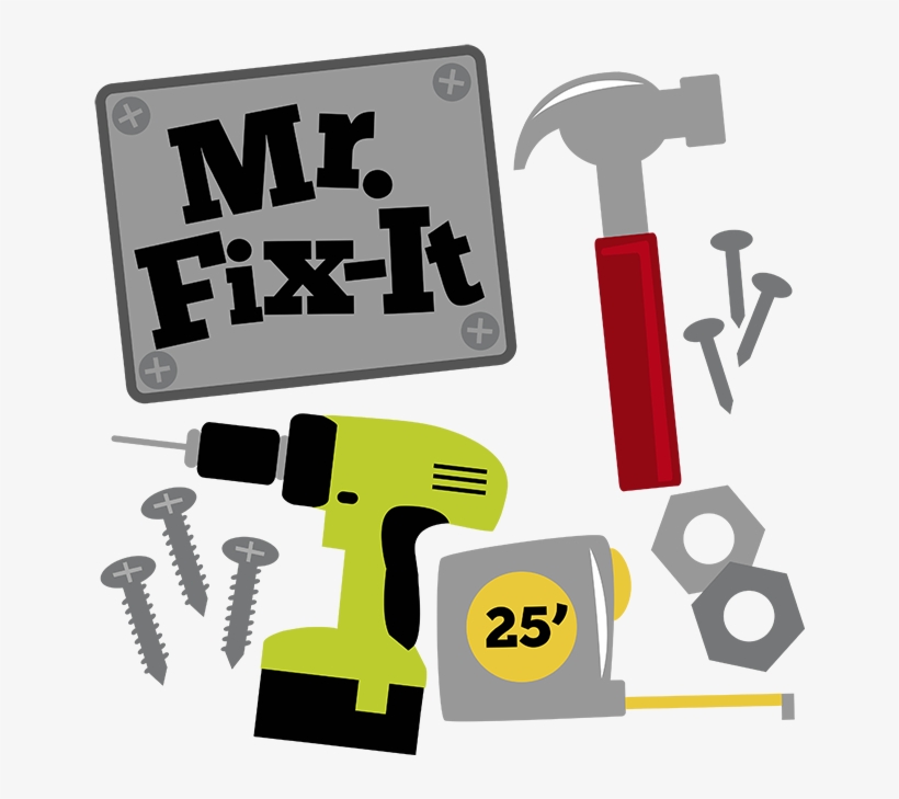 Fix-it Svg Hammer Svg Drill Svg Measuring Tape Svg - Fix It Clip Art, transparent png