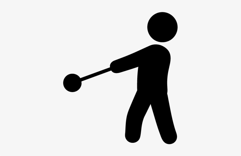 Athletics - Hammer Throw Logo Png, transparent png