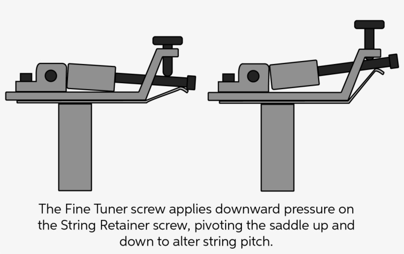 Floyd Rose Fine Tuner Diagram - Diagram, transparent png