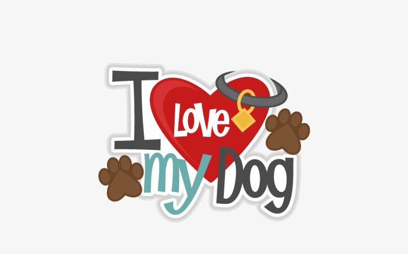 Download Word Family With Colourful Letters Stock Illustration - Love My Dog, transparent png