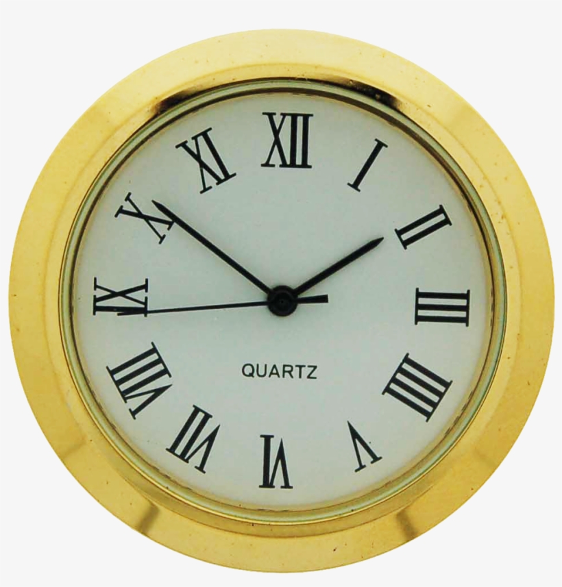Insert Clock - 1-7/16" White Roman Clock Insert, transparent png