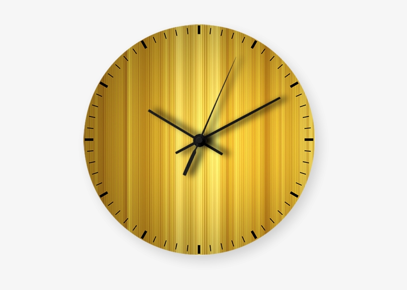 Gold Lining Art Printed Wall Clock Wall Clock 600x700 PNG Download