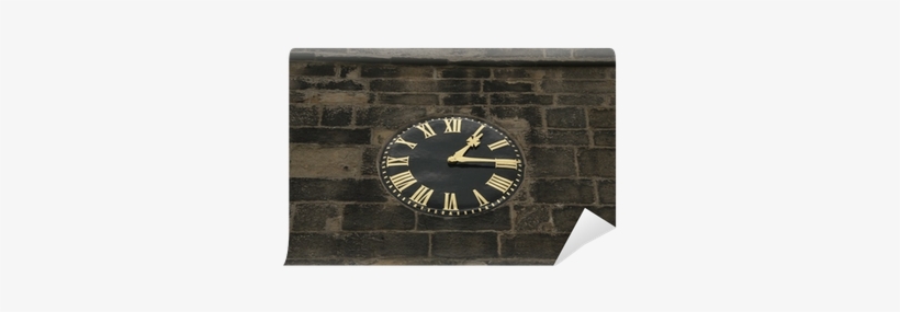 A Black And Gold Clock On A Church Tower Wall Mural - Threshold Decorative Wall Clock, transparent png