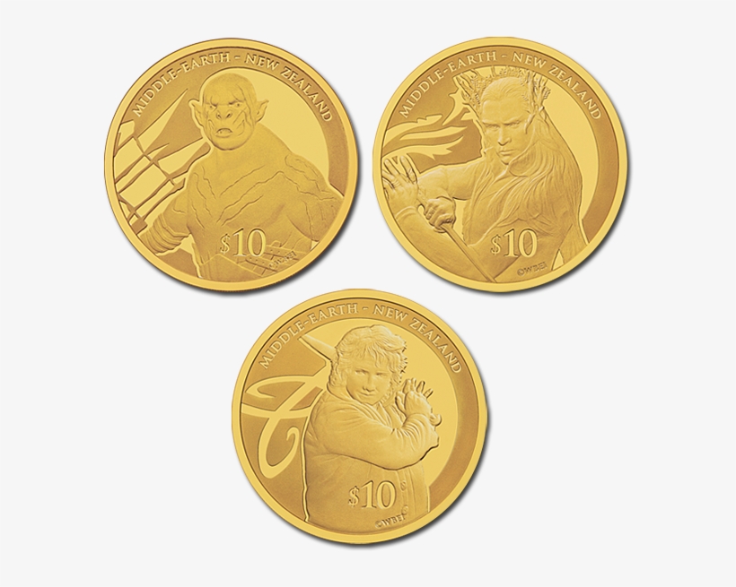 The Desolation Of Smaug Premium Gold Coin Set - Hobbit Thranduil Coin, transparent png