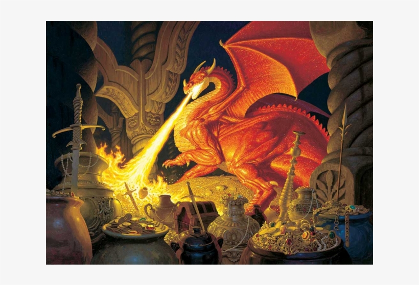 Smaug Dragon - Smaug Dragon A 1000-piece Jigsaw Puzzle, transparent png