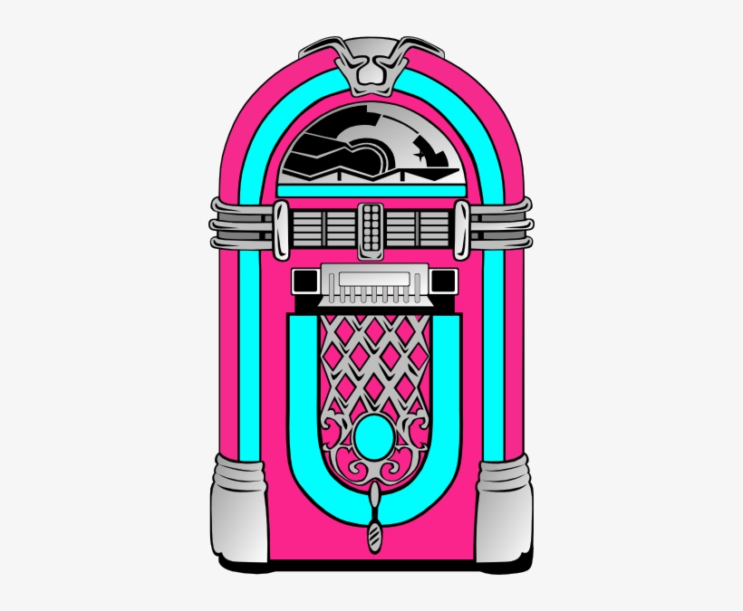 Pink And Blue Jukebox 2 Clip Art At Clker Com Vector - Jukebox Clipart, transparent png