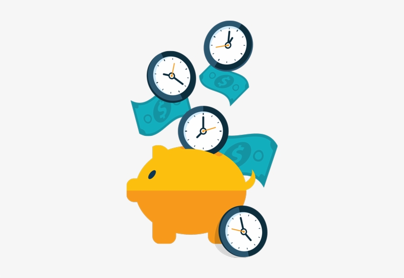 Save Time And Money Png - Ahorro Tiempo Y Dinero, transparent png