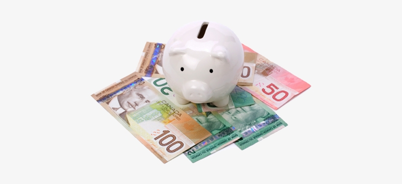 People Who Are Having Small Income And Faces Cash Woes - Piggy Bank Canadian Money, transparent png