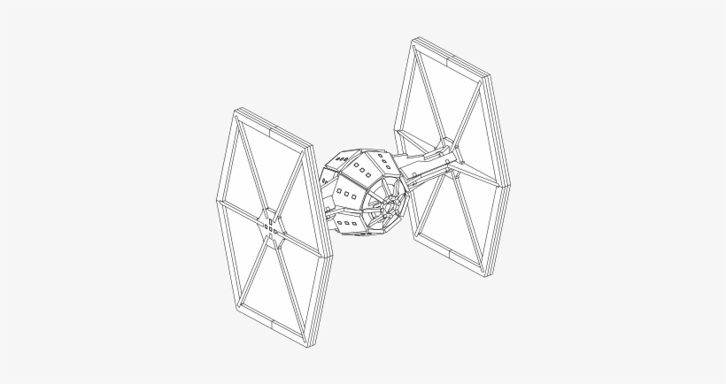 Tie Fighter Drawing At Getdrawings - High-definition Television, transparent png
