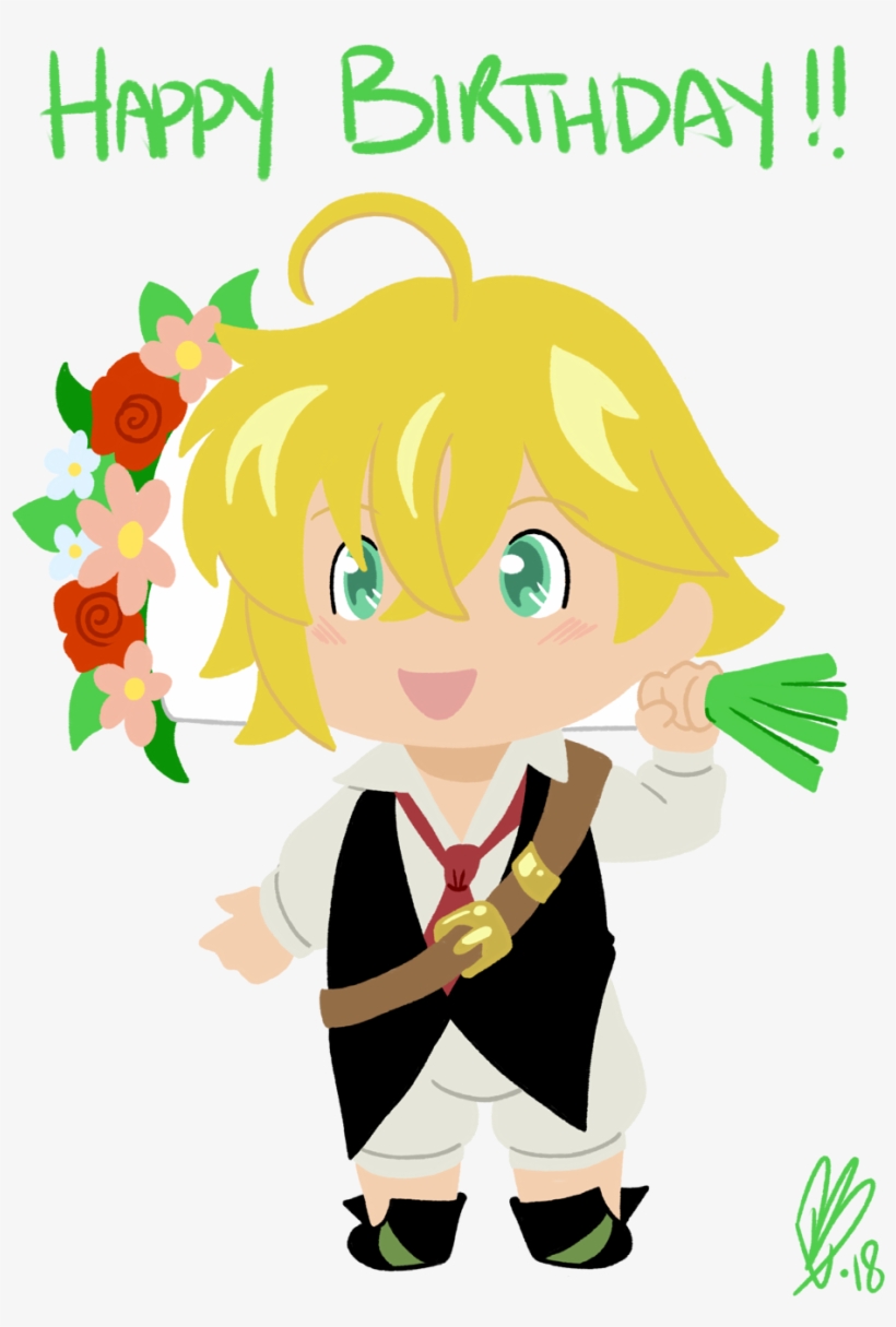 “drew This For A Friend's Birthday Some Good Ol' Meliodas - Birthday, transparent png