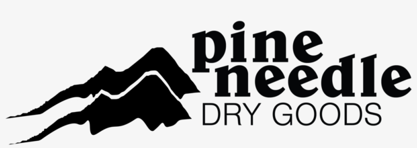 Pine Neede Dry Goods Logo Black - Pine Needle Dry Goods, transparent png