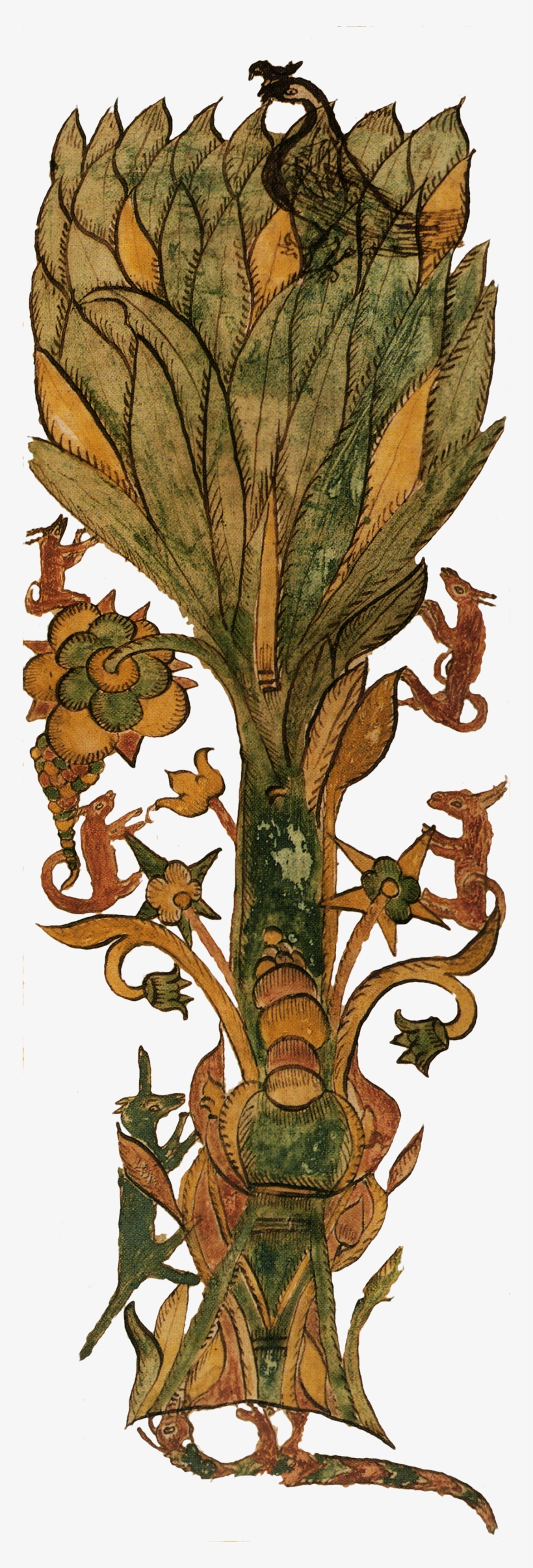 The Roots Of Yggdrasil - Wolf Fenrir And The World-tree Yggdrasil, 1680, transparent png