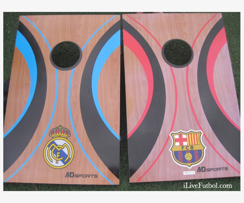 Otherwise Known As Bean Bag Toss, Cornhole Is A Fun - Real Madrid Corn Hole, transparent png
