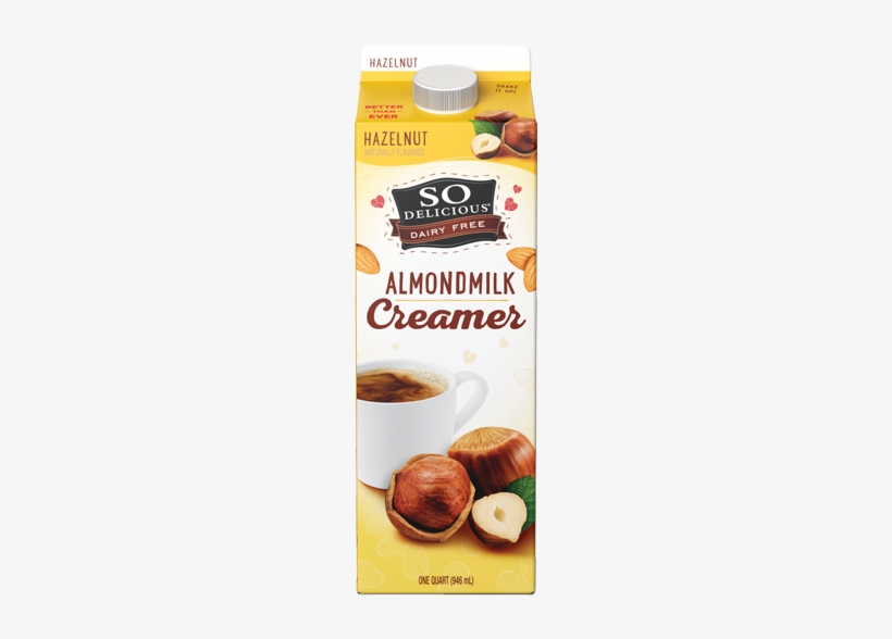 So Delicious - Dairy Free Almond Milk Unsweetened -, transparent png