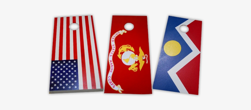 Custom Cornhole Boards And Bags For Corn Toss Game - Marine Corps Flag, transparent png