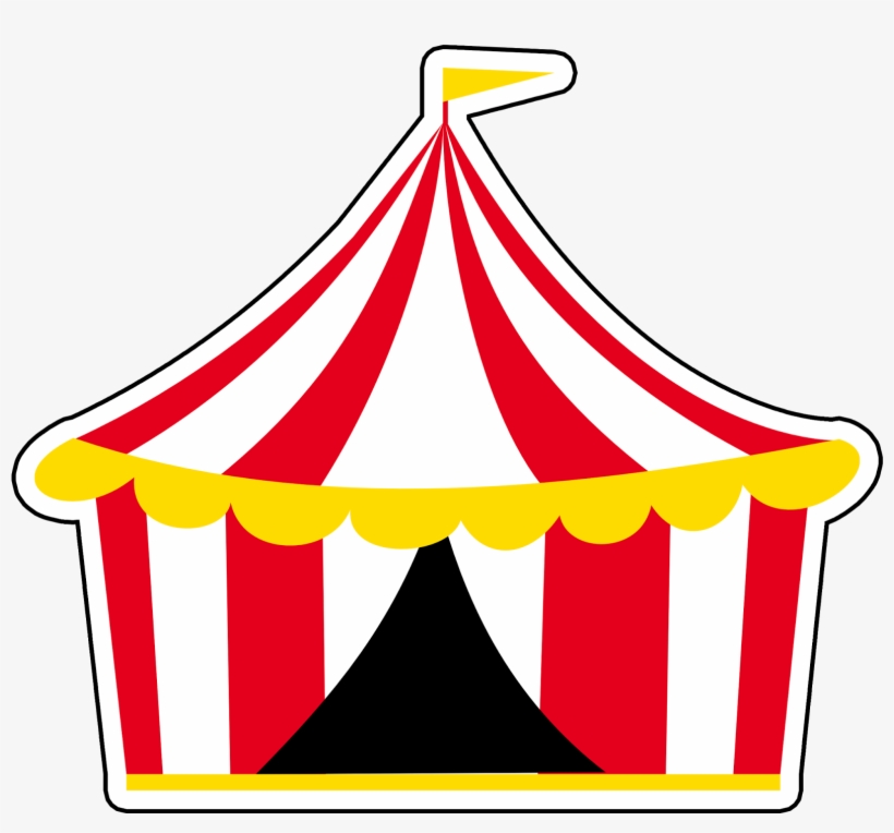 Tenda Circo Contorno Branco - Circo Patati Patata Png, transparent png