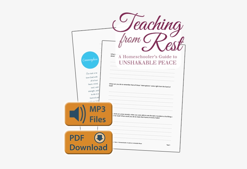Teaching From Rest Companion Files $ - Teaching From Rest By Sarah Mackenzie & Christopher, transparent png