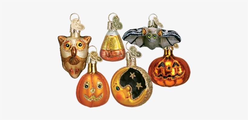 Mini Glass Halloween Ornaments By Old World Christmas - Owc Halloween Ornaments, transparent png