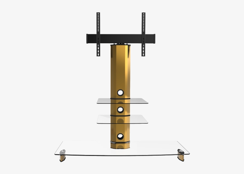 Goldine Gold Stand 55 Inch - Television, transparent png