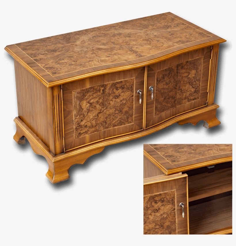 Serpentine Tv Stand On Bracket Feet Thumbnail - Coffee Table, transparent png