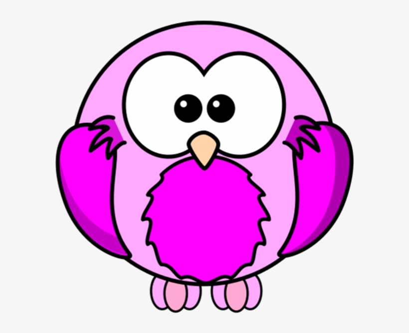 Lilac Pink Bird Cartoon Robin Image - Cartoon Owl, transparent png