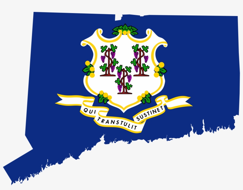 Sell My Junk Car Connecticut - Connecticut Flag Map, transparent png