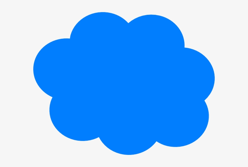 Blue Cloud Cartoon Png, transparent png