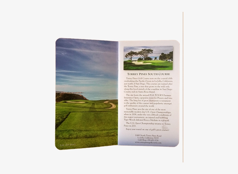 Torrey Pines Full Color Course Yardage Book Set The - Grass, transparent png