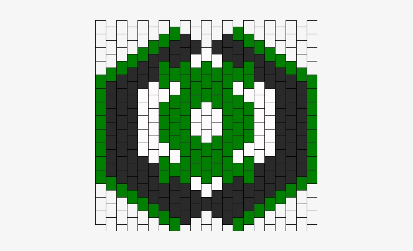 Green Lantern Mask Bead Pattern - Eye Of Sauron Pixel Art, transparent png