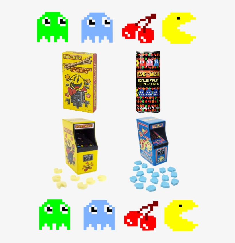 Pac Man Slide - Boston America Ms Pac-man Arcade Ghosts Candy, transparent png