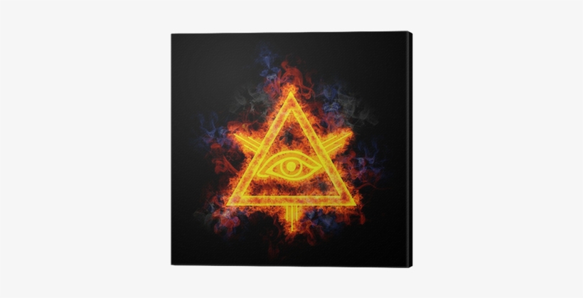 Eye Of Providence, Covered In Flames - Forbidden Knowledge Of Enoch (paperback), transparent png