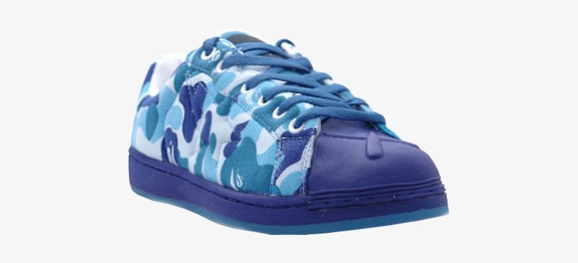Share This Image - Kaws Bape Shoes Blue, transparent png