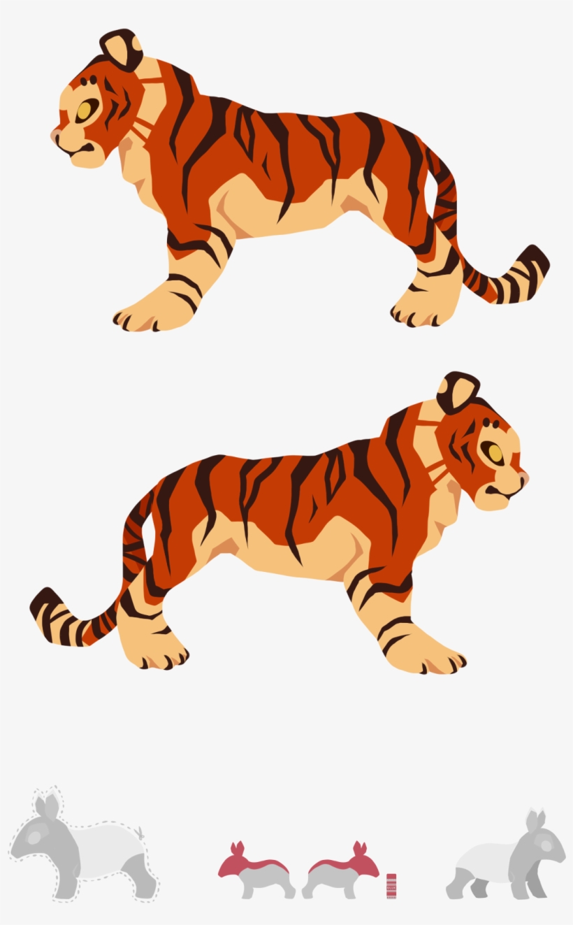 Character - Tiger - Bengal Tiger, transparent png