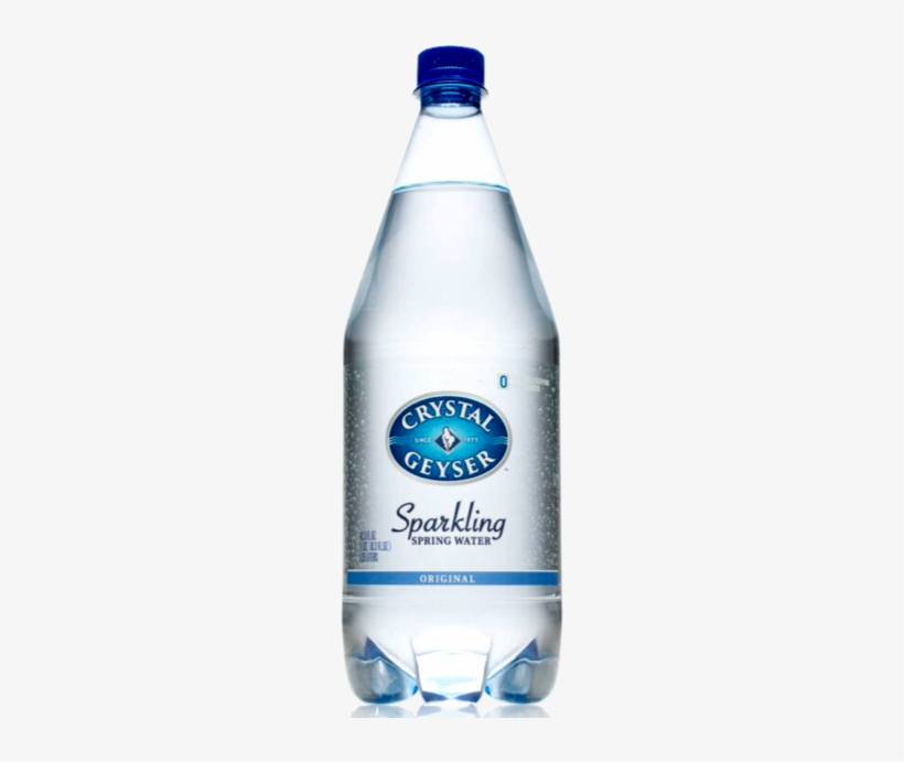 Crystal Geyser Sparkling Water - Crystal Geyser Original Sparkling Water - 1.25 L Bottle, transparent png