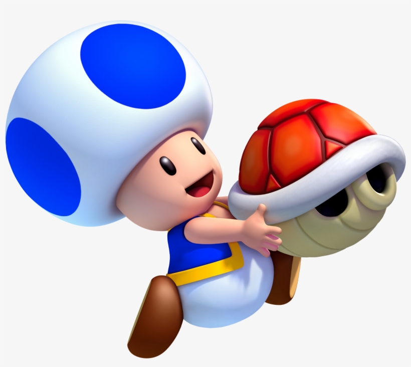 Nintendo Clipart Toad Mario - Toad Mario Holding, transparent png