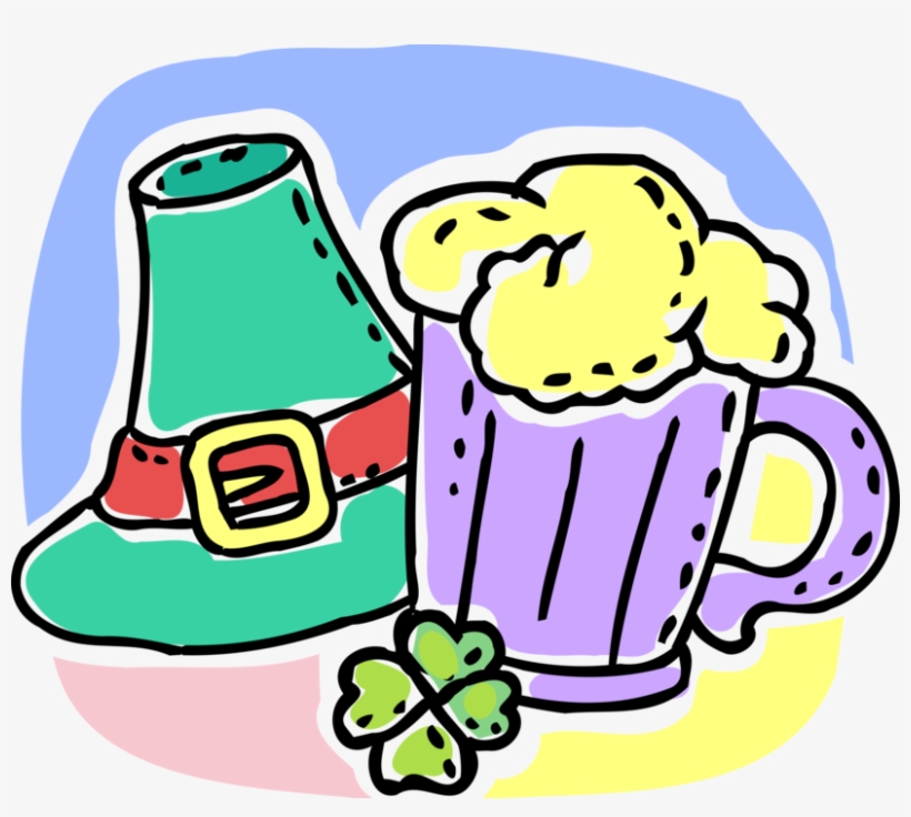 Vector Illustration Of St Patrick's Day Beer Mug With, transparent png