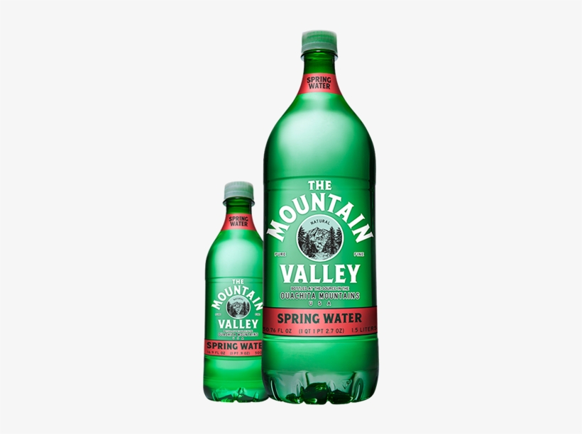 Lightweight Plastic - Mountain Valley Spring Water - 25.36 Fl Oz Bottle, transparent png