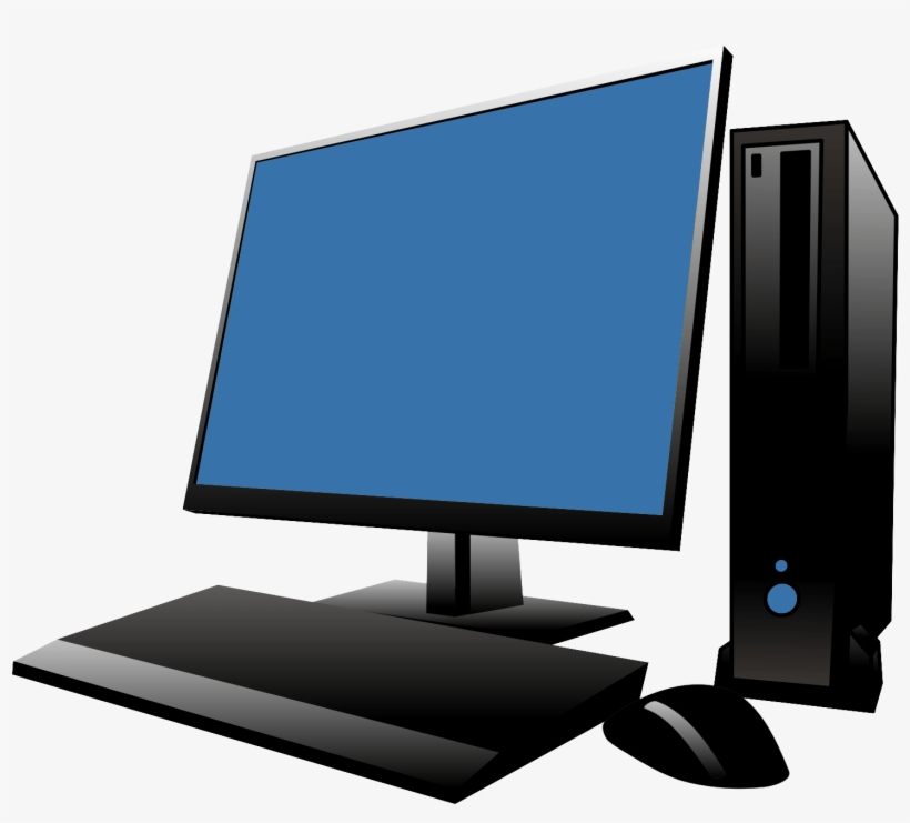 Blank Desktop Vector - Personal Computer, transparent png